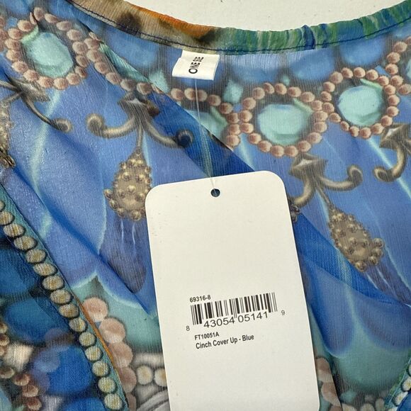 Bon Voyage Top‎ Womens OS Cinch Multi Abstract Butterfly Swim Beach Cover Up - Picture 8 of 10